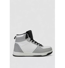 Кросівки чоловічі зимові на хутрі, колір біло-сірий, 248RH1070