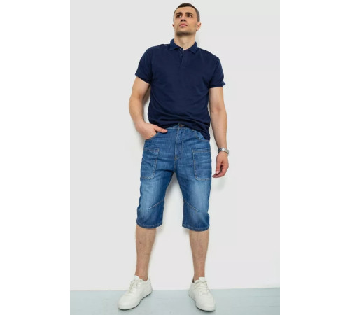Шорты мужские джинсовые 244R1040, цвет Синий