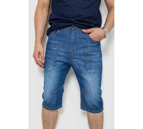 Шорты мужские джинсовые 244R1040, цвет Синий