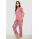 Женская пижама с принтом, цвет пудровый, 243R2084