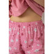 Женская пижама с принтом, цвет пудровый, 243R2084
