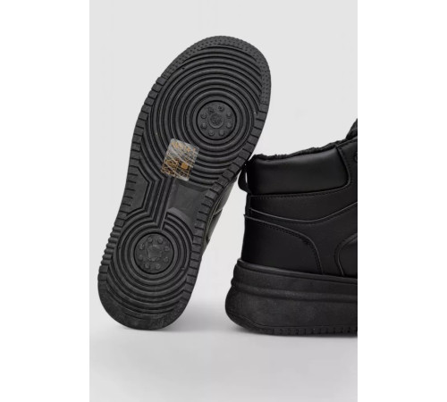 Кросівки жіночі зимові на хутрі, колір чорний, 248RAM014