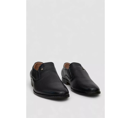 Туфлі чоловічі з перфорацією, колір темно-синій, 243RC1597