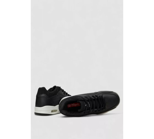 Кроссовки женские зимние на меху, черно-белый, 248RCX629