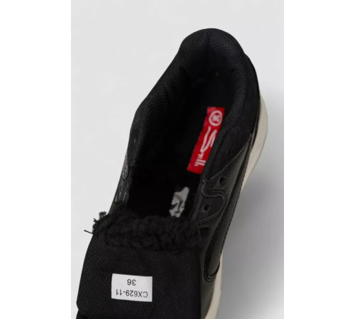 Кроссовки женские зимние на меху, черно-белый, 248RCX629