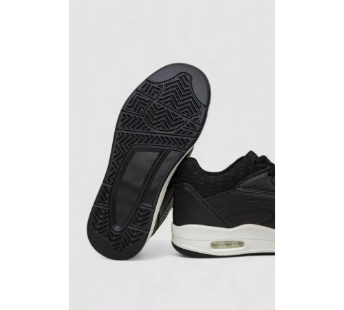 Кроссовки женские зимние на меху, черно-белый, 248RCX629