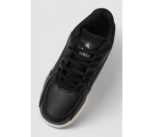 Кроссовки женские зимние на меху, черно-белый, 248RCX629