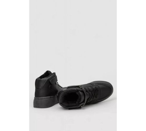 Кроссовки женские зимние на меху, цвет черный, 248RQT17