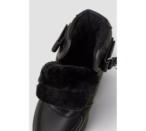 Кроссовки женские зимние на меху, цвет черный, 248RQT17