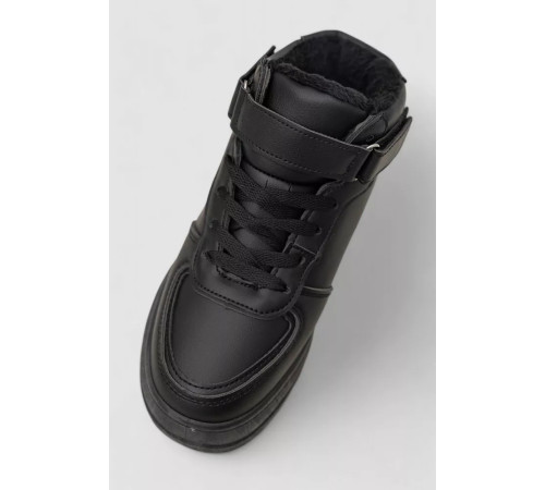 Кроссовки женские зимние на меху, цвет черный, 248RQT17