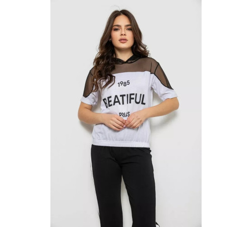 Піжама жіноча, колір білий, 243R1488-003