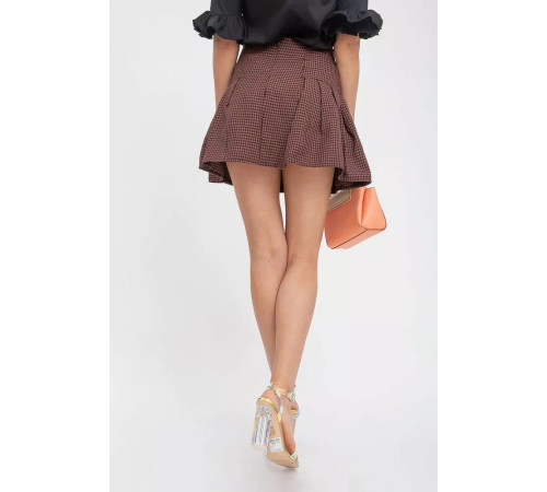 Спідниця жіноча, колір коричнево-чорний, 112R469