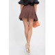 Спідниця жіноча, колір коричнево-чорний, 112R469