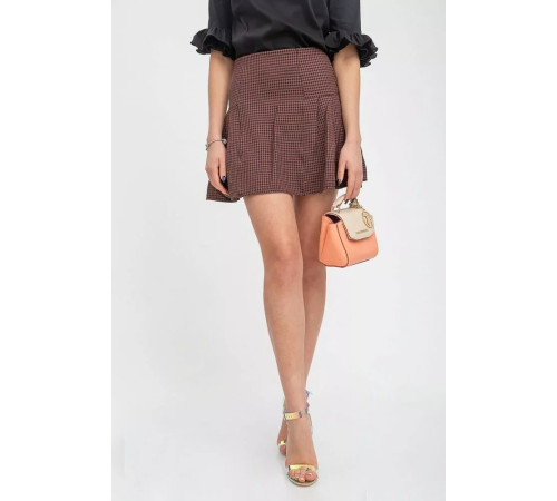 Спідниця жіноча, колір коричнево-чорний, 112R469