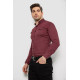 Сорочка чоловіча однотонна, колір бордовий, 214R16176