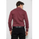 Сорочка чоловіча однотонна, колір бордовий, 214R16176