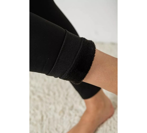 Лосіни на хутрі для дівчаток, колір чорний, 139RC9939