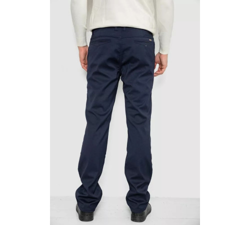 Штани чоловічі класичні утеплені, колір темно-синій, 244RFH308-2