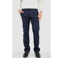 Штани чоловічі класичні утеплені, колір темно-синій, 244RFH308-2