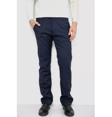 Штани чоловічі класичні утеплені, колір темно-синій, 244RFH308-2