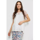 Женская пижама с принтом, цвет белый, 243R1602-007.