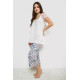 Женская пижама с принтом, цвет белый, 243R1602-007.