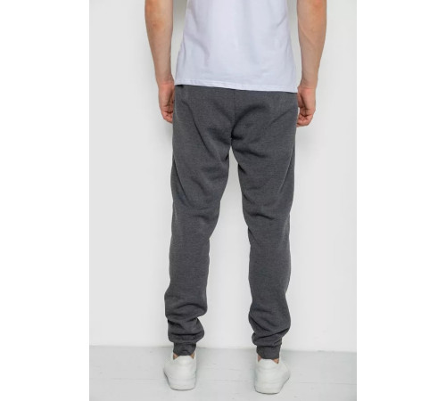 Спорт чоловічі штани на флісі, колір темно-сірий, 244R41508