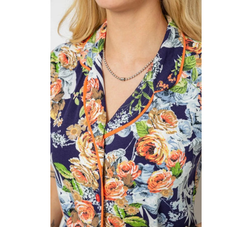 Пижама женская, цвет синий, 243R19016