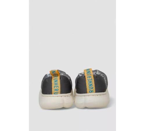 Тапочки детские домашние с задником, цвет серый, 243R2931