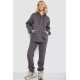 Спортивний костюм жіночий на флісі на блискавці, колір сірий, 247R1060