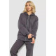 Спортивний костюм жіночий на флісі на блискавці, колір сірий, 247R1060