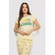 Жіноча піжама з принтом, колір жовтий, 243R7051