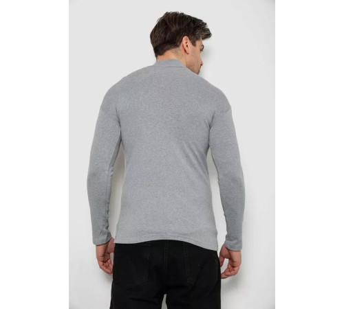 Гольф чоловічий на флісі, колір світло-сірий, 238R338-1