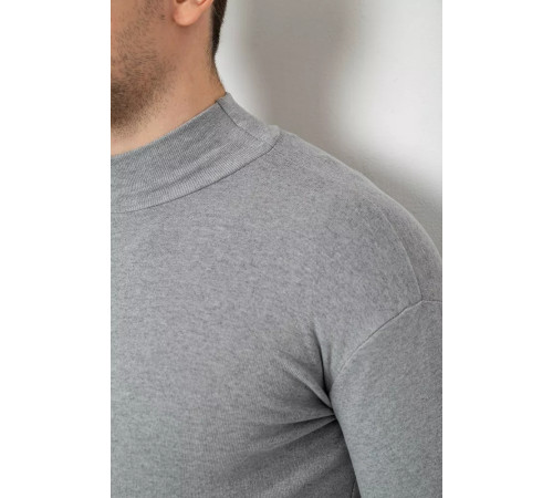 Гольф чоловічий на флісі, колір світло-сірий, 238R338-1