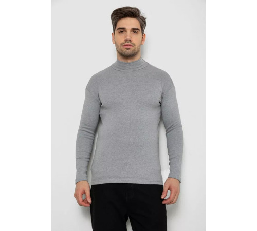 Гольф чоловічий на флісі, колір світло-сірий, 238R338-1