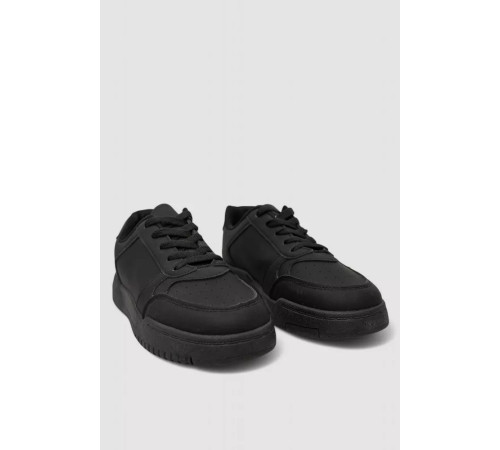 Кеди жіночі однотонні, колір чорний, 248RAD40