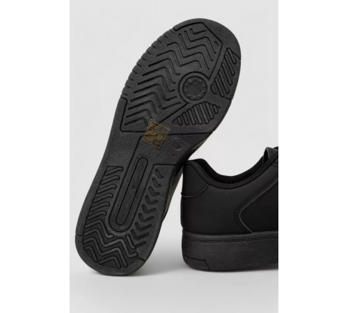 Кеди жіночі однотонні, колір чорний, 248RAD40