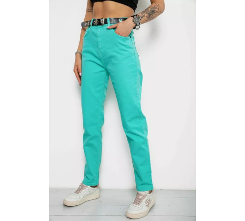 Джинси жіночі, колір м'ятний, 182R00308