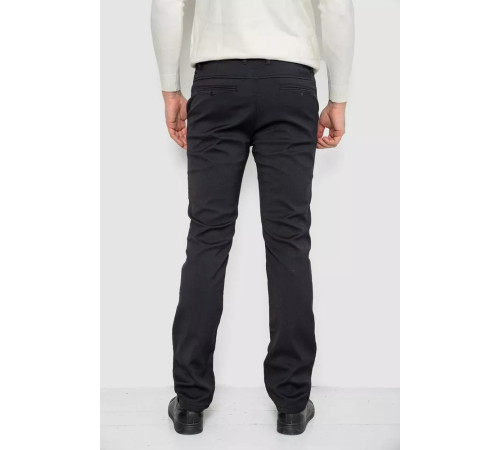 Штани чоловічі класичні на флісі, колір чорний, 244RFH311