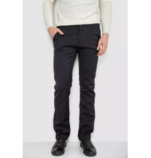 Штани чоловічі класичні на флісі, колір чорний, 244RFH311