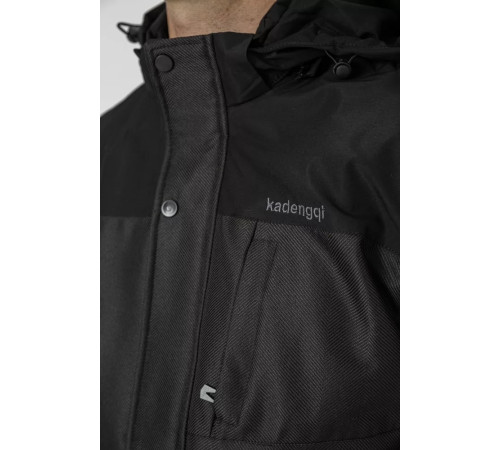 Куртка чоловіча демісезонна з капюшоном, колір чорний, 214R61035