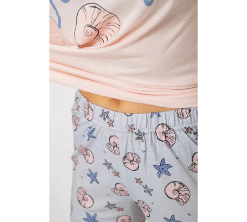 Женская пижама с принтом, цвет розовый, 243R7132