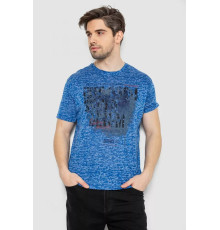 Мужская футболка с принтом, цвет синий, 244R6019