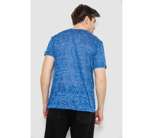 Мужская футболка с принтом, цвет синий, 244R6019
