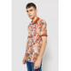 Поло чоловіче з принтом, колір теракотовий, 247R308