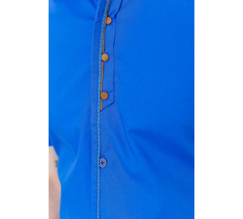 Рубашка мужская, цвет электрик, 214R7543