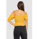 Топ жіночий однотонний, колір гірчичний, 244R254-5