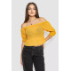 Топ жіночий однотонний, колір гірчичний, 244R254-5