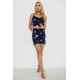 Піжама жіноча з принтом, колір синій, 243R2123