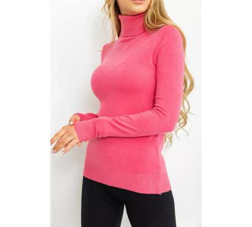 Гольф жіночий однотонний, колір рожевий, 131R152130